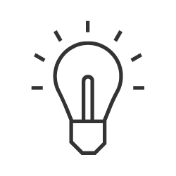 pictogram of a lightbulb